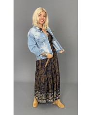 Kurtka katana jeans niebieska P01