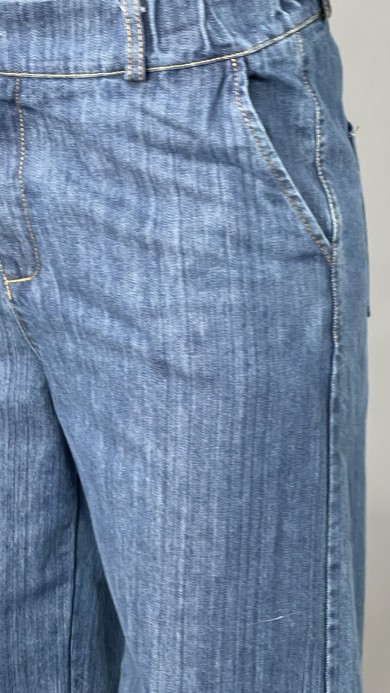 Spodnie jeans szeroka nogawka A006