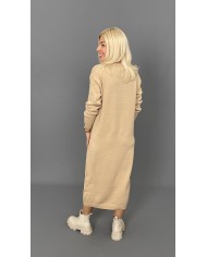 Sukienka sweter TUBA Kamel P009