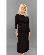 Sukienka elegancka wiązana bordo A069