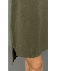 Sukienka sweter khaki A104