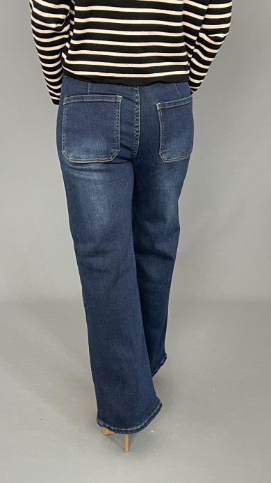 Spodnie szeroka nogawka jeans P016