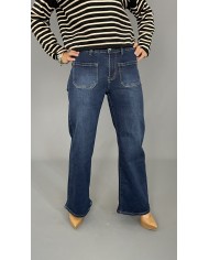 Spodnie szeroka nogawka jeans P016