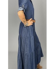 Sukienka maxi jeans BOHO A113